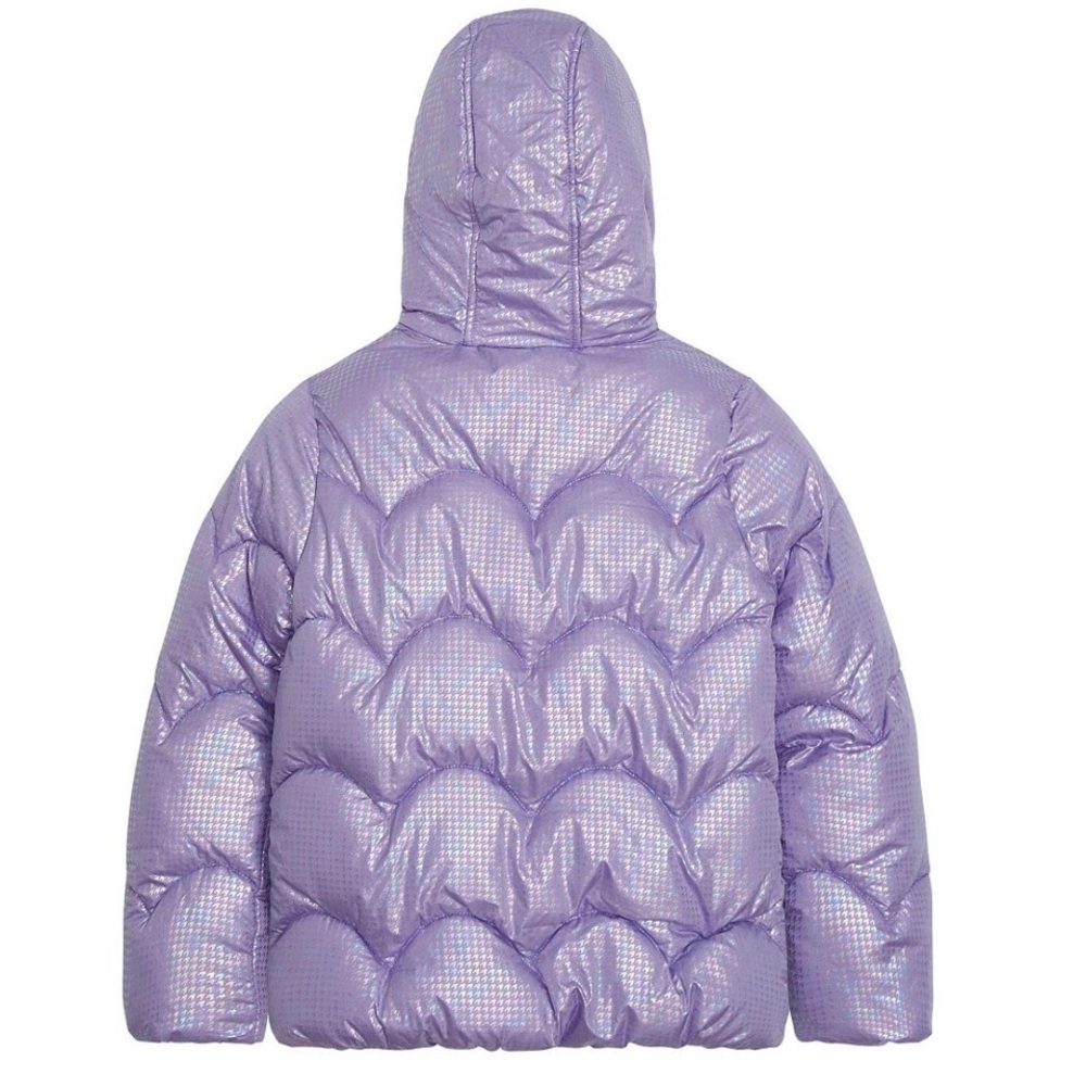 Weather Tamer Big Girls Iridescent Foil Puffer Jacket - Picture 8 of 11